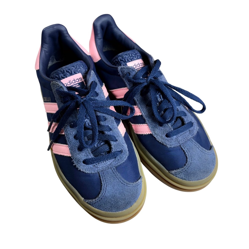 Adidas Gazelle Bold Navy Pink Platform Sneakers Womens 6.5 Y2K Indigo Blokecore